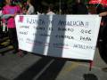 Cartel protestando por el destino de fondos europeos para Andalucía.