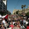 Sevilla. Miles de  sevillanos se manifestaron en protesta por  el rechazo general de los recortes.