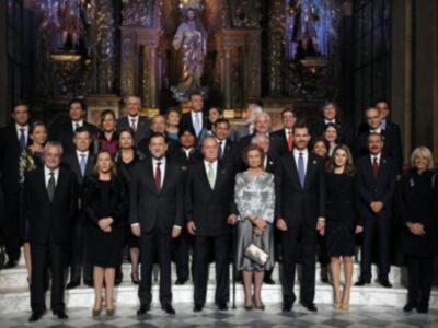 Los reyes y los príncipes en la inauguración de la cumbre iberoamericana
