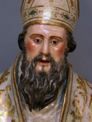 Sevilla. Terminada la restauración de San Martin de Tours por el imaginero-restaurador Benjamín Domínguez Gómez.