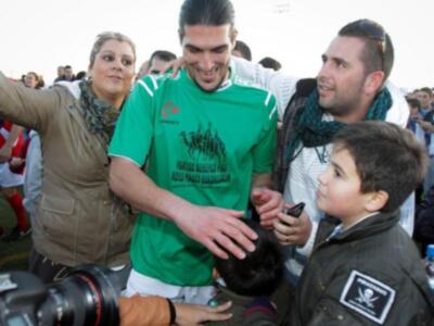 David de María se convierte en futbolista solidario por un día