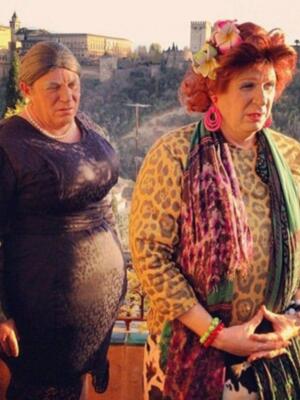 Los Morancos, Omaita y Antonia, comenzaron 2013 esquiando en Granada