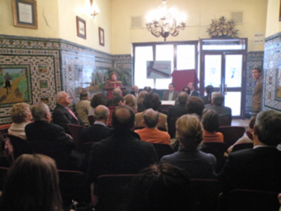 Sevilla. La tertulia Cruz de Carey, presento su anual cartel cofrade 2013