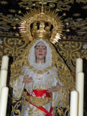 La Hermandad del Nazareno de Alcalá del río sin completar su estación.