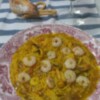 Fideos con chipirones y gambas