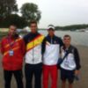 Sexteto del Club Náutico Sevilla en los Campeonatos del Mundo absolutos de remo