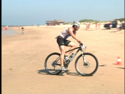 Climatología ideal para los 140 participantes del Duatlón Cros Playas de Chipiona de este domingo