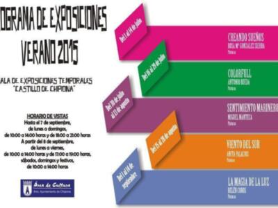 Cinco exposiciones de pintura componen el programa de exposiciones del Castillo para el verano de 2015 