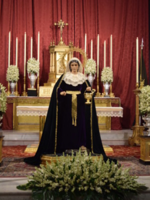 Sevilla. Besamanos de Santa Marta en la Parroquia sevillana de San Andres