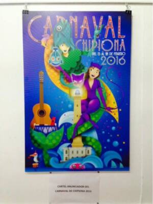 Elegido el cartel Intercambio de Máscaras para anunciar el Carnaval de Chipiona de 2016 