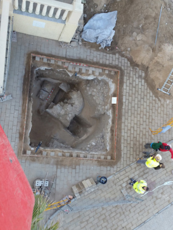 La intervención arqueológica desarrollada en la plaza del Humilladero concluyó con resultados satisfactorios.