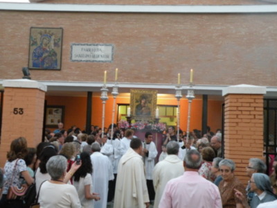El Icono de la Virgen del Perpetuo Socorro, cumple 150 años de cultos publico.