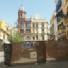 Obras en la Plaza del Pan de Sevilla.