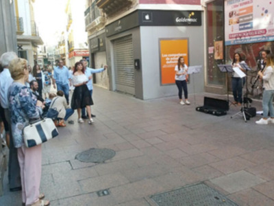 Música en la calle Sierpes