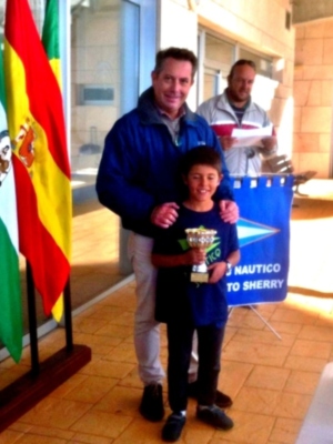 La flota del Náutico da la nota en el Provincial de Sevilla y Cádiz de la clase Optimist