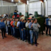 Ensayo de los portadores del palio de la Hermandad de la Vera-cruz de Alcalá del Río.