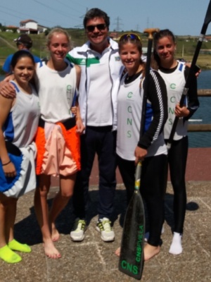 Cuádruple podio en la Copa de España de sprint olímpico de piragüismo