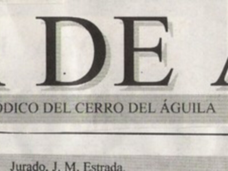 El periódico "A Vista de Águila" fue publicado en mayo de 2003, con un número especial. El director es F.J. Casas y el jefe de redacción es J.M. Fernández.