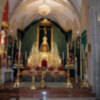 Altar de cultos de Quinario en la Hermandad de la  Vera-cruz de  Alcalá del del Río