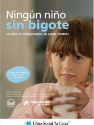 El Banco de Alimentos y la Obra Social lanzan la campaña "Ningún niño sin bigote" para recoger leche