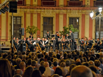 La Banda Sinfónica  sevillana ofreció un concierto  de víspera que  antecede al día grade de  Patrona Sevillana.