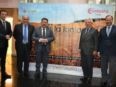 El presidente de Caja Rural del Sur califica la actividad de la Lonja de Cereales de Sevilla como un hito para la economía andaluza