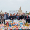 Abades Triana recauda 600 kilos de alimentos en la Olla de san Antón 2018