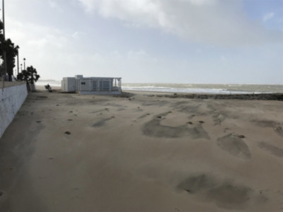 Chipiona continuará en situación de alerta naranja por fenómenos costeros durante todo el día de hoy
