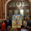 El Cartel de la Salida extraordinaria de la Virgen de la Hiniesta Gloriosa es obra de Patricio Cabrera.