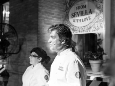 Carles Abellán en Sevilla para presentar la Nueva Carta del restaurante Ena By Carles Abellán