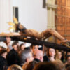 Tras los cultos de quinario procesión de subida de los titulares de la Hermandad de la Vera-cruz Ilipense.