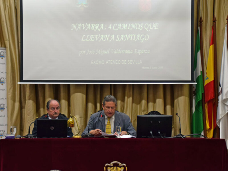 Conferencia en el Ateneo de Sevilla sobre 'Navarra: 4 Caminos que Llevan a Santiago'.