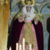La Virgen  de la Esperanza Ilipense vestida en tiempo estival.