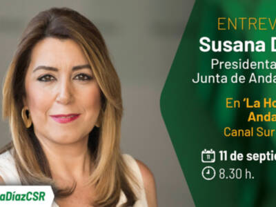 Canal Sur Radio Entrevista a Susana Díaz, este martes en "La Hora de Andalucía"