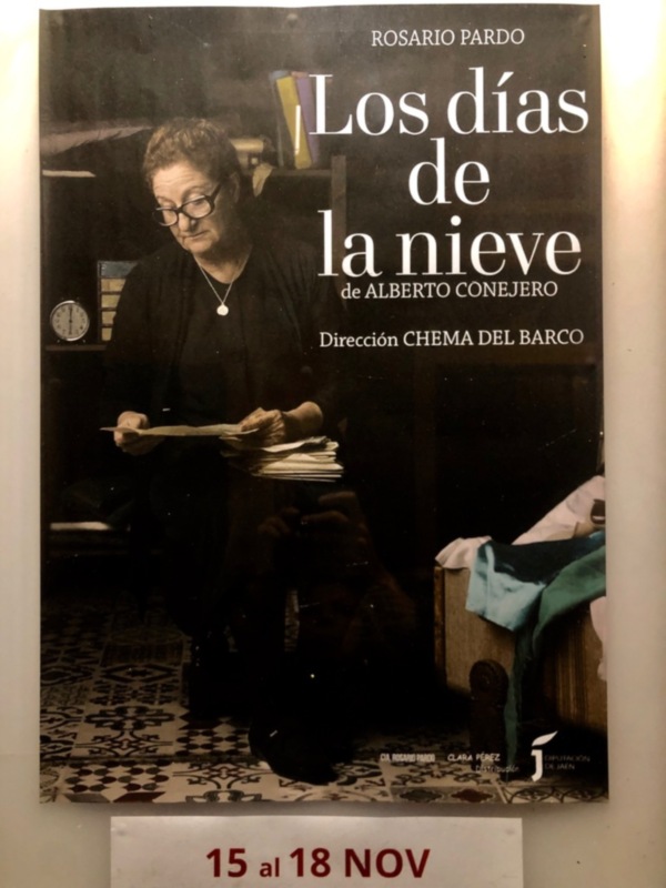 Poster de la exposición 'Los días' de Rosario Pardo, con información sobre la dirección de la exposición.