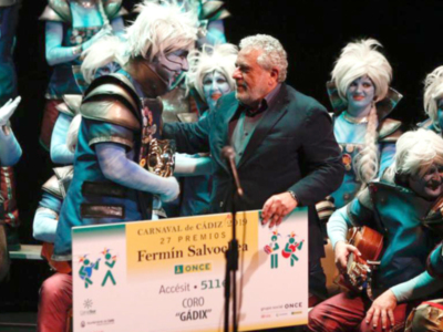La ONCE entrega los Premios Fermín Salvochea a las letras más solidarias del Carnaval de Cádiz