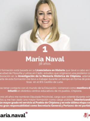María Naval da a conocer la candidatura del PSOE para las elecciones municipales
