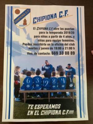 La campaña de captación de socios del Chipiona Club de Fútbol incluye la formación de un conjunto femenino