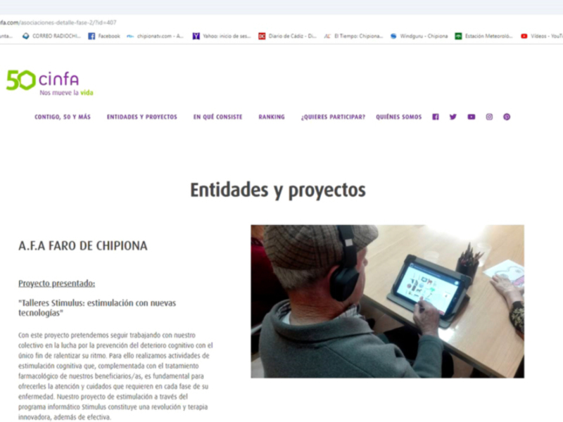 Proyecto de estimulación cognitiva con tecnología para prevenir el deterioro en personas mayores.