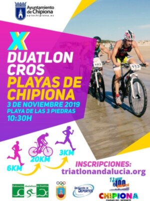 Abierto el plazo de inscripciones para la X edición del Duatlón Cross Playas de Chipiona que se celebrará el 3 de noviembre