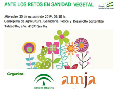Miércoles 30 de octubre, 9:30 h. Consejería de Agricultura, Ganadería, Pesca y Desarrollo Sostenible. Tabladijilla, s/n 41071 Sevilla. Organiza: AMJA (Asociación Multisectorial de la Jardinería y la Agricultura).