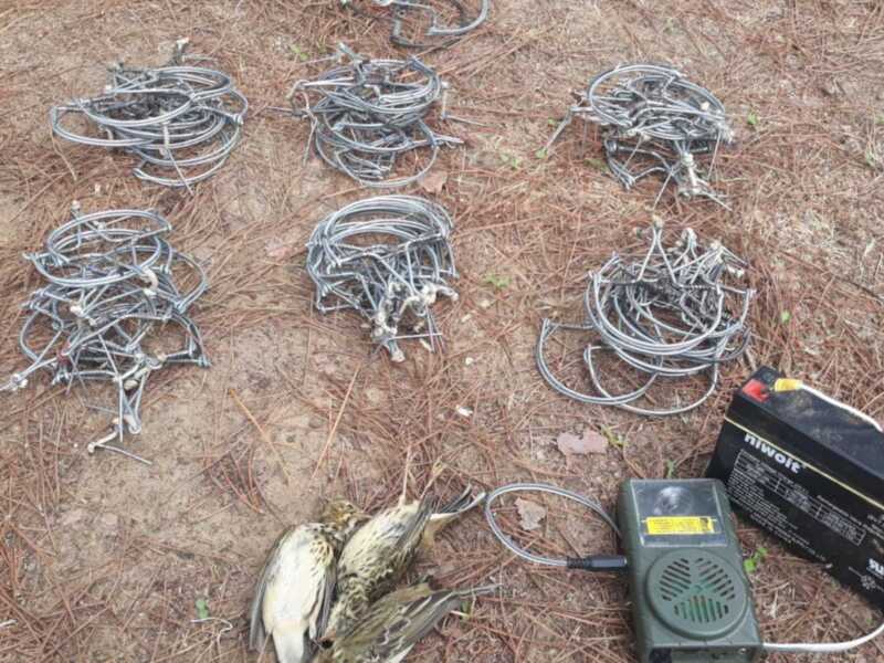 Cables y un generador de corriente en el suelo.