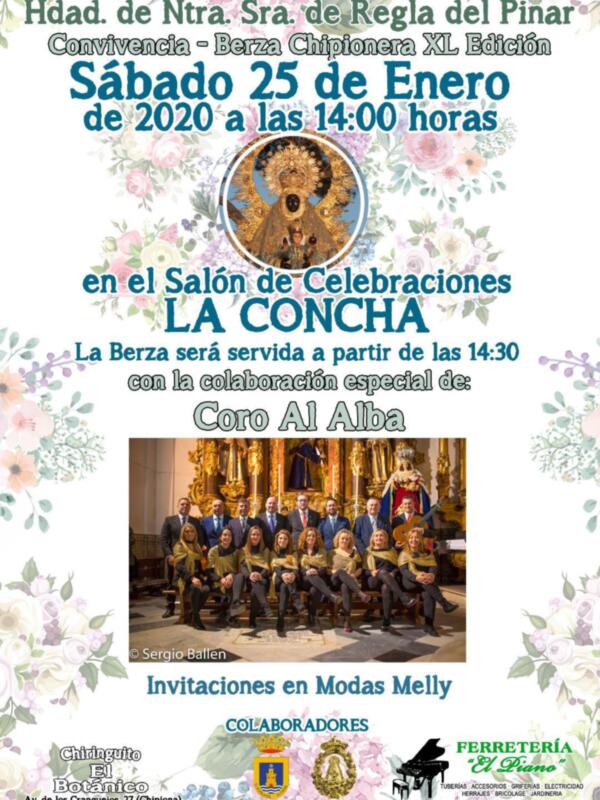 Convocada la XL Convivencia-Berza Chipionera de la Hermandad del Pinar el 25 de enero