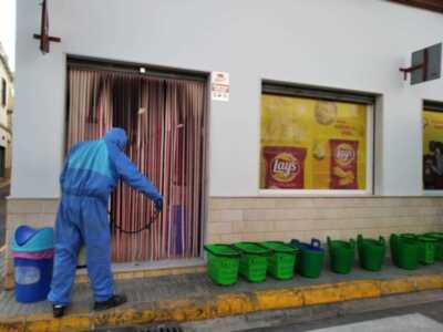 Los servicios de desinfección contratados por Diputación llegan a 40 poblaciones y se extenderán hasta la última semana de abril