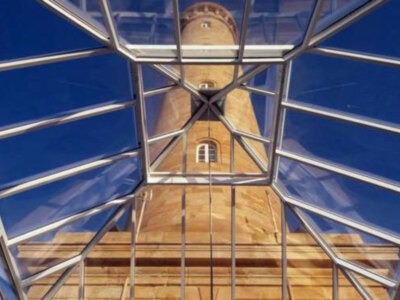 El Puerto de Sevilla reemplaza la claraboya del Faro de Chipiona