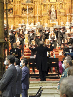  La Catedral de Sevilla acogió el  jueves 4 de junio, el funeral en memoria de las víctimas de la pandemia del coronavirus.