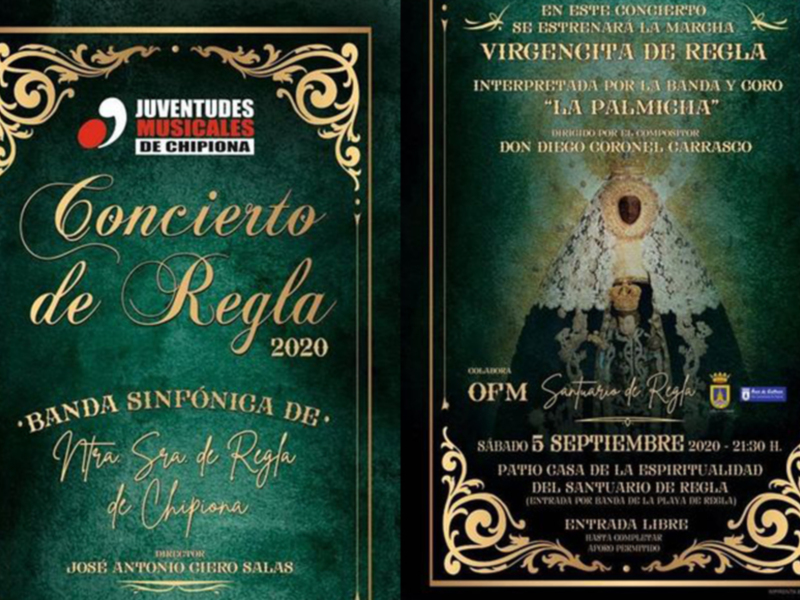 Concierto de la Banda Sinfónica de Regla y Coro "La Palmicha" en el Santuario de Espiritualidad de Chipiona, 5 de septiembre.