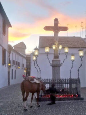 Morante ante el Cristo de los Faroles