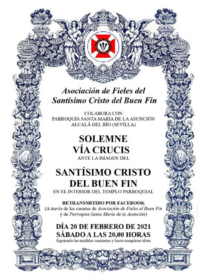 Solemne Vía crucis con el Señor del Buen Fin en Alcalá del Río