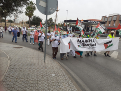 Marcha por la Libertad del Pueblo Saharaui. Etapa 8. Sevilla- Mairena/ El Viso de Alcor 27 de Mayo